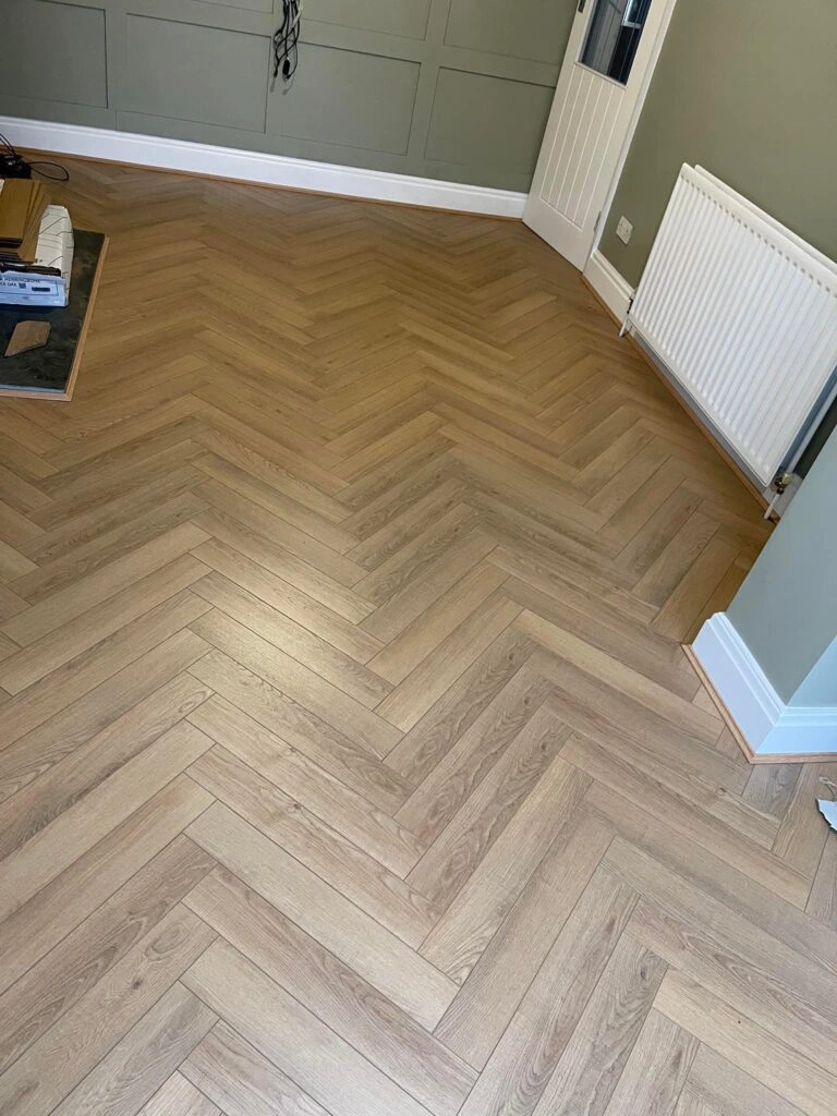 Professionally fitted and finished flooring